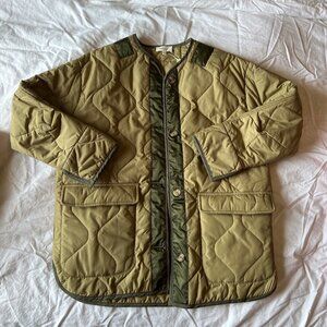 Bohme Green Quilted Bomber Jacket